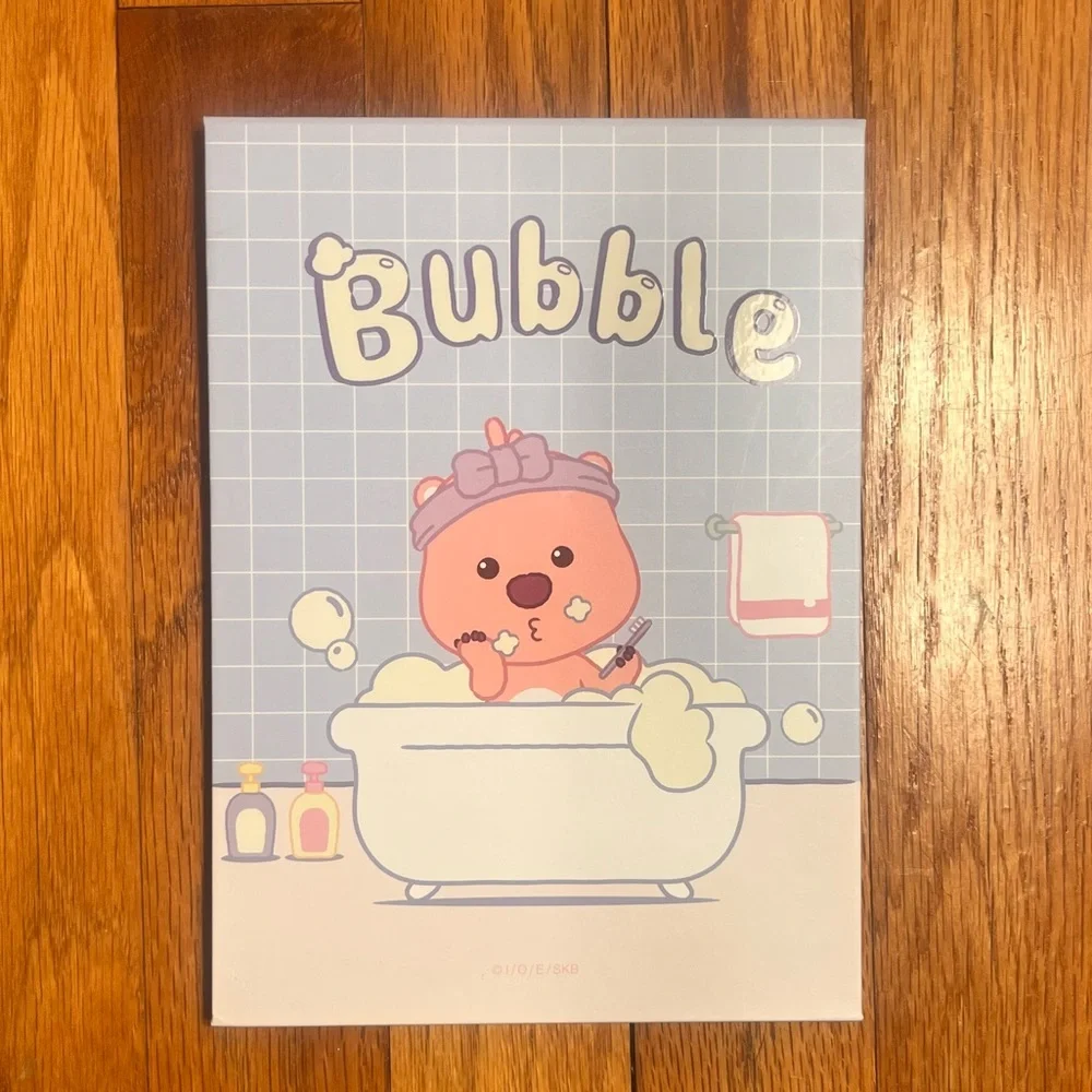 🍭3/$15 Miniso Kawaii Pastel Pink Bear Shower Print Mirror